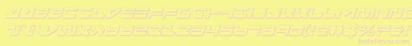 seariderfalcon3dital Font – Pink Fonts on Yellow Background