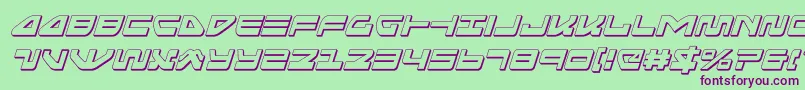 seariderfalcon3dital Font – Purple Fonts on Green Background