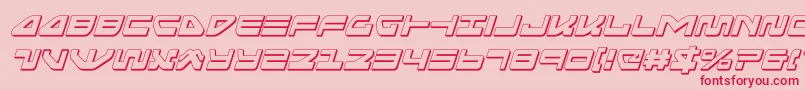 seariderfalcon3dital Font – Red Fonts on Pink Background