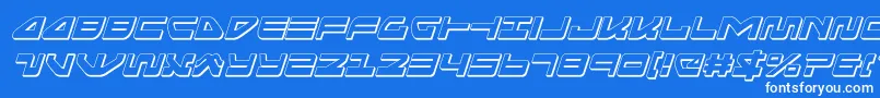 seariderfalcon3dital Font – White Fonts on Blue Background