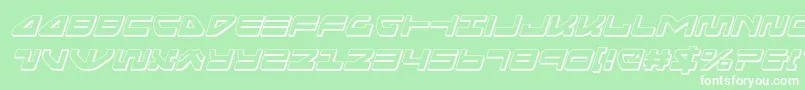 seariderfalcon3dital Font – White Fonts on Green Background