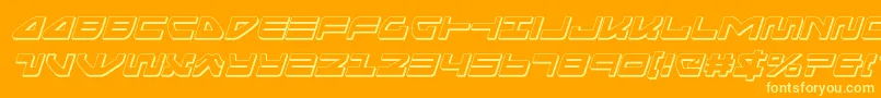 seariderfalcon3dital Font – Yellow Fonts on Orange Background