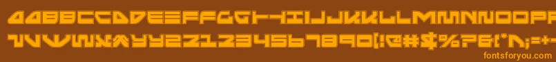 Шрифт seariderfalconacad – оранжевые шрифты на коричневом фоне