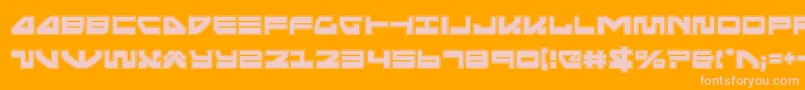 Шрифт seariderfalconacad – розовые шрифты на оранжевом фоне