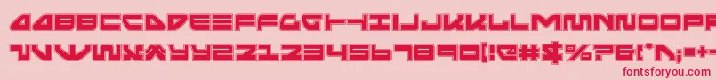 seariderfalconacad-Schriftart – Rote Schriften auf rosa Hintergrund