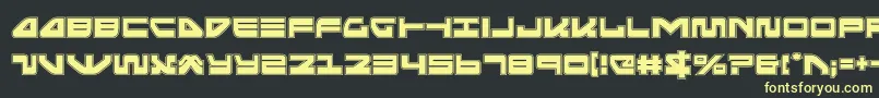 seariderfalconacad Font – Yellow Fonts on Black Background