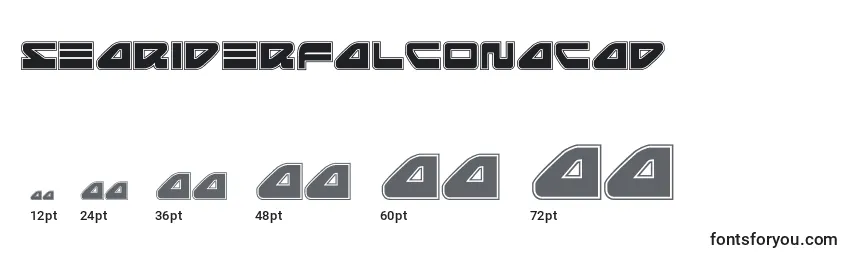 Размеры шрифта Seariderfalconacad (139876)