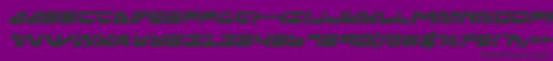 Шрифт seariderfalconacadital – чёрные шрифты на фиолетовом фоне