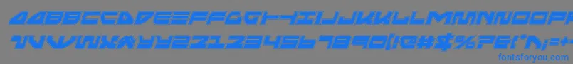 seariderfalconacadital Font – Blue Fonts on Gray Background