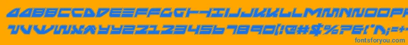 seariderfalconacadital Font – Blue Fonts on Orange Background