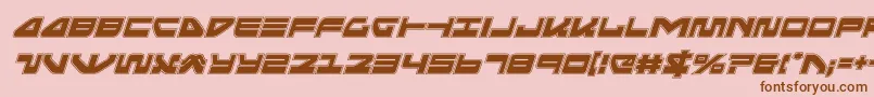 Шрифт seariderfalconacadital – коричневые шрифты на розовом фоне