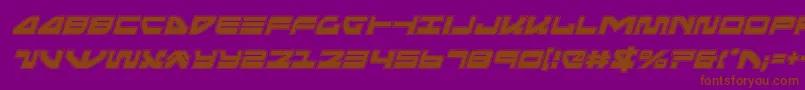 Шрифт seariderfalconacadital – коричневые шрифты на фиолетовом фоне