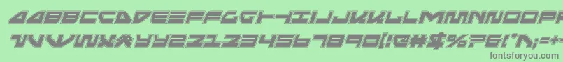 seariderfalconacadital Font – Gray Fonts on Green Background