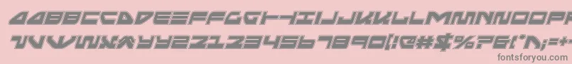 seariderfalconacadital Font – Gray Fonts on Pink Background