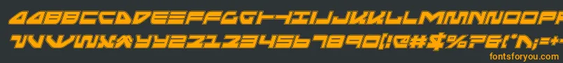 seariderfalconacadital Font – Orange Fonts on Black Background