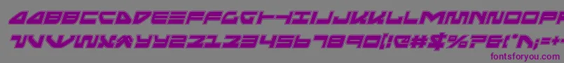 Шрифт seariderfalconacadital – фиолетовые шрифты на сером фоне