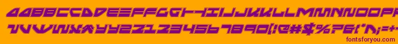 seariderfalconacadital Font – Purple Fonts on Orange Background
