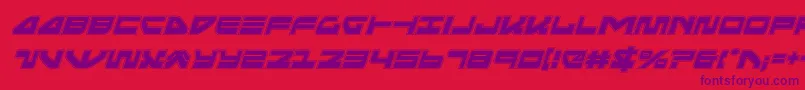 Шрифт seariderfalconacadital – фиолетовые шрифты на красном фоне