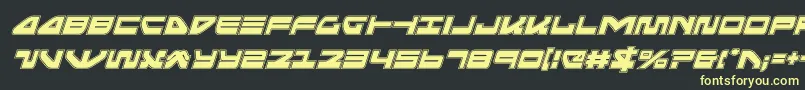 seariderfalconacadital Font – Yellow Fonts on Black Background