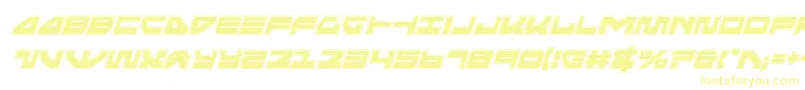 seariderfalconacadital Font – Yellow Fonts on White Background