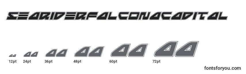 Размеры шрифта Seariderfalconacadital (139877)