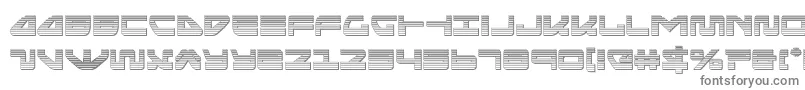 seariderfalconchrome-Schriftart – Graue Schriften auf weißem Hintergrund