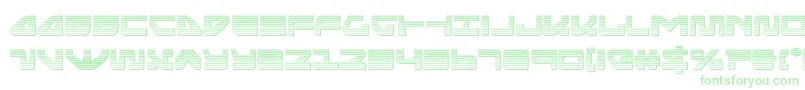 Czcionka seariderfalconchrome – zielone czcionki na białym tle