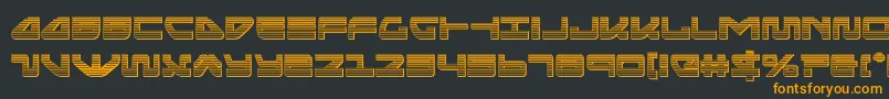 seariderfalconchrome Font – Orange Fonts on Black Background