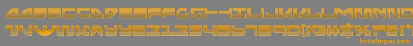 Шрифт seariderfalconchrome – оранжевые шрифты на сером фоне