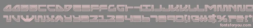 フォントseariderfalconchrome – 灰色の背景にピンクのフォント