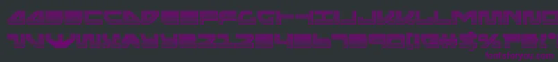 Шрифт seariderfalconchrome – фиолетовые шрифты на чёрном фоне