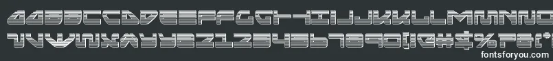 seariderfalconchrome-fontti – valkoiset fontit mustalla taustalla