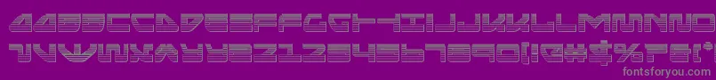 seariderfalconchrome Font – Gray Fonts on Purple Background