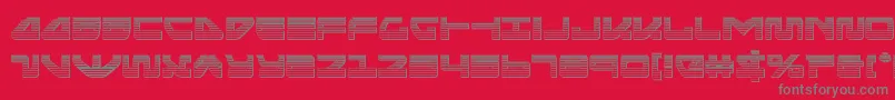 seariderfalconchrome Font – Gray Fonts on Red Background