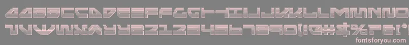 seariderfalconchrome-Schriftart – Rosa Schriften auf grauem Hintergrund
