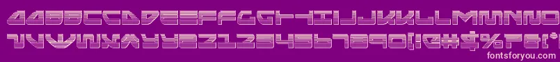 seariderfalconchrome-Schriftart – Rosa Schriften auf violettem Hintergrund