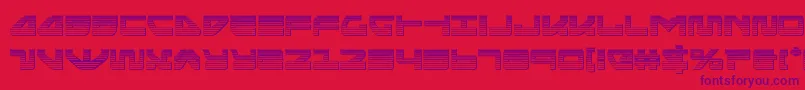 Шрифт seariderfalconchrome – фиолетовые шрифты на красном фоне