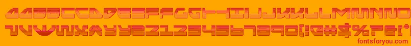 seariderfalconchrome Font – Red Fonts on Orange Background