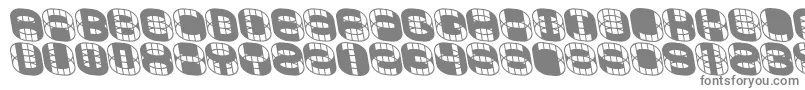 Phonie-fontti – harmaat kirjasimet valkoisella taustalla