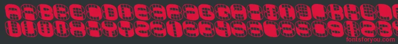 Phonie Font – Red Fonts on Black Background