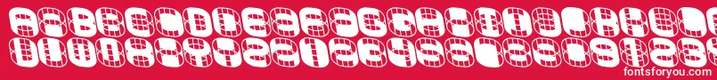 Phonie Font – White Fonts on Red Background