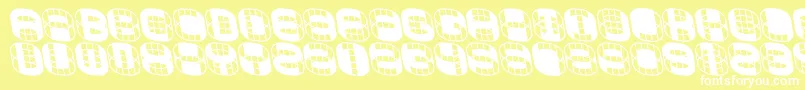 Phonie Font – White Fonts on Yellow Background
