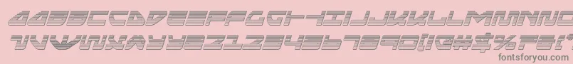 seariderfalconchromeital Font – Gray Fonts on Pink Background