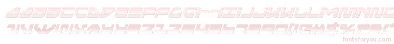 seariderfalconchromeital-Schriftart – Rosa Schriften auf weißem Hintergrund