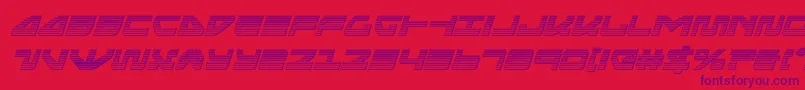 seariderfalconchromeital Font – Purple Fonts on Red Background