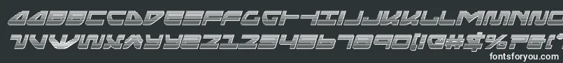 seariderfalconchromeital Font – White Fonts on Black Background