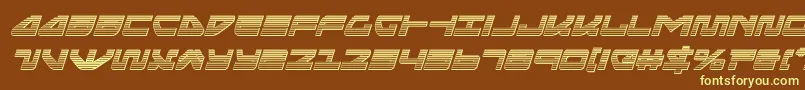 Шрифт seariderfalconchromeital – жёлтые шрифты на коричневом фоне