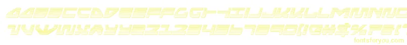 Шрифт seariderfalconchromeital – жёлтые шрифты