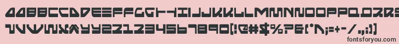 フォントseariderfalconcond – ピンクの背景に黒い文字