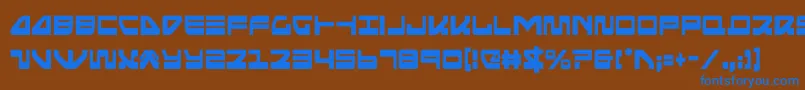 seariderfalconcond Font – Blue Fonts on Brown Background